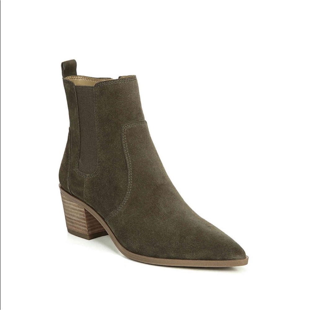 🌟NWOT🌟 Franco Sarto Olive Green Suede Sienne Ankle Bootie
